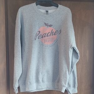 Rockford Peaches Gray Baseball Sweatshirt